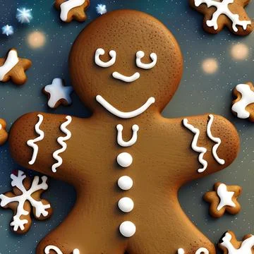 Gingerbread Man Stock Illustration