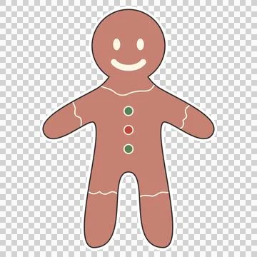 Gingerbread man Stock Illustration