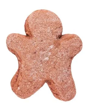 Gingerbread man isolated on a white background Stock Photos