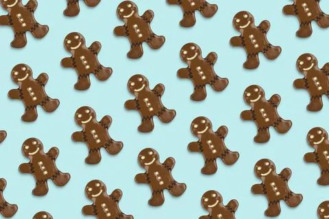 Gingerbread man pattern Foto stock