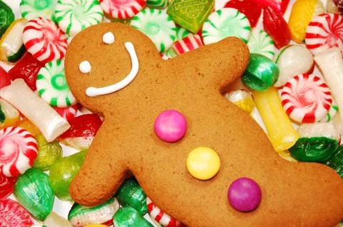 Gingerbread man 스톡 사진