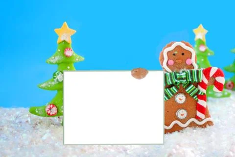 Gingerbread man sign Stock Photos