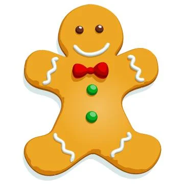 Gingerbread Man Vector Stock Illustration