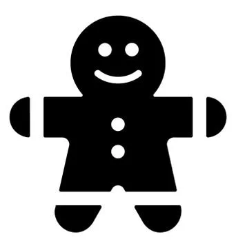 Gingerbread Man Vector Stock Illustration