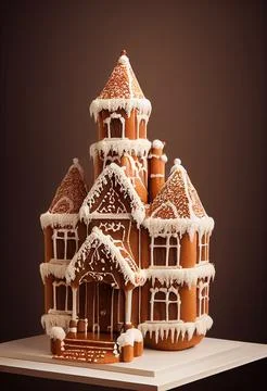 Gingerbread Mansion Stock Illustration