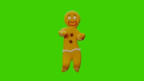 Gingerbread men dancing Video stock 252129285