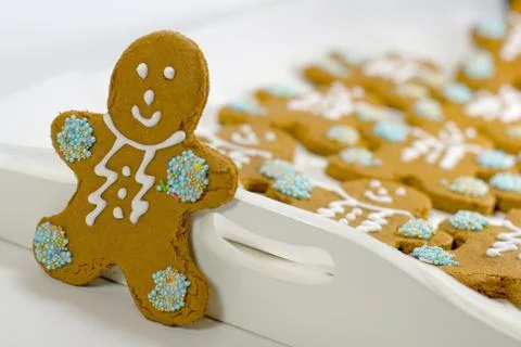 Gingerbread men Stock Photos