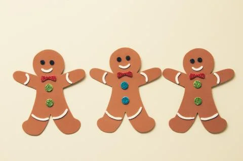 Gingerbread men Stock Photos