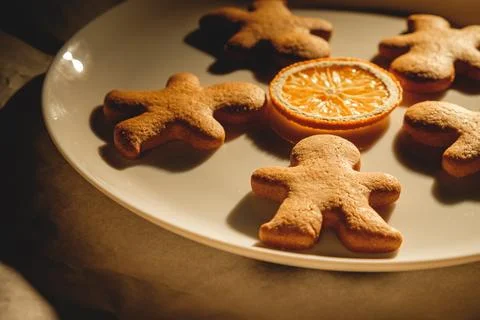 Gingerbread men Stock Photos