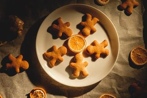 Gingerbread men Stock Photos