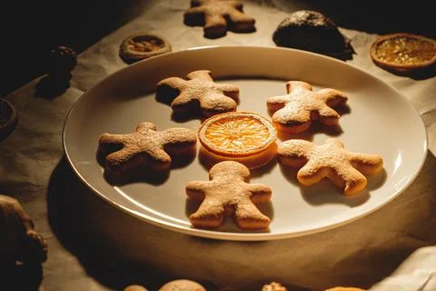 Gingerbread men Stock Photos