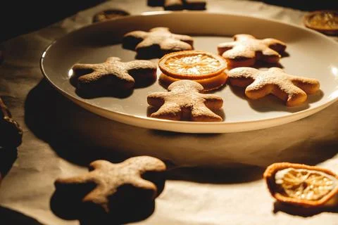 Gingerbread men Stock Photos