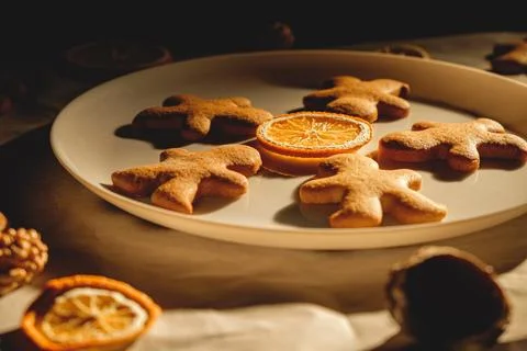 Gingerbread men Stock Photos