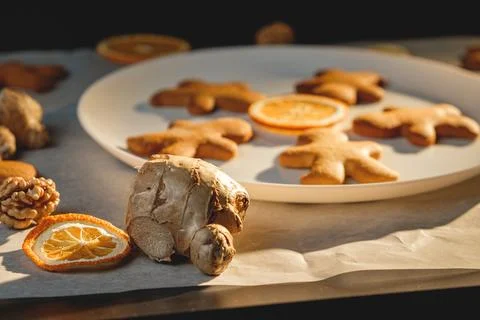 Gingerbread men Foto stock