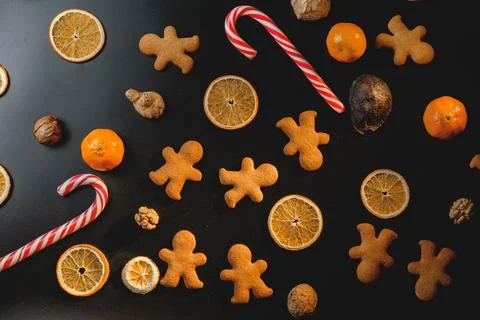 Gingerbread men Foto stock