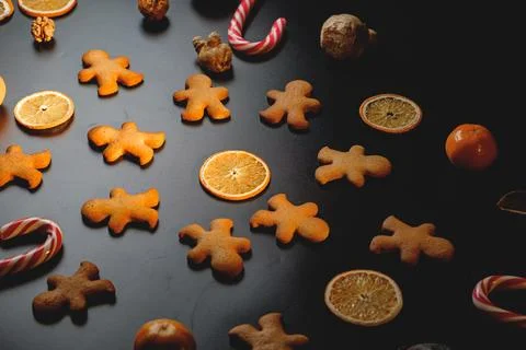 Gingerbread men Foto stock