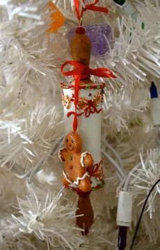 Gingerbread rolling pin Fotos Stock