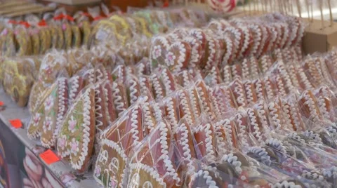 Gingerbread for Sale Stock Footage 51799310
