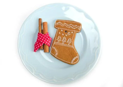 Gingerbread shoe Stock Photos