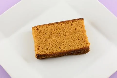 Gingerbread snack on plate Stock Photos