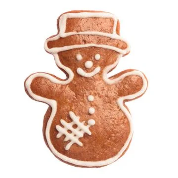 Gingerbread snowman Stock Photos