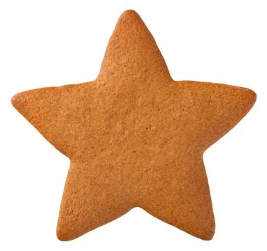 Gingerbread Star Cookie Stock Photos