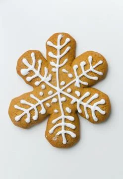 Gingerbread star shape cookie Stock Photos