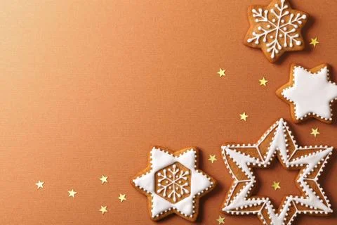 Gingerbread stars Stock Photos