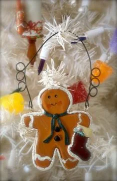 Gingerbread with stocking 写真素材