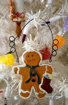 Gingerbread with stocking Stock Photos