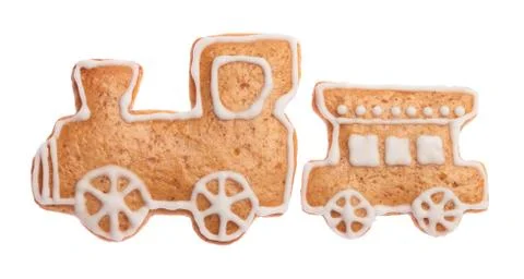 Gingerbread train Stock Photos