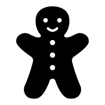 Gingerbread Vector Icon Design Illustration Stock Illustration