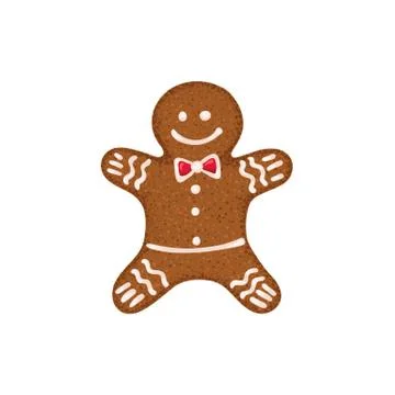 Gingerbread vector icon Stock Illustration