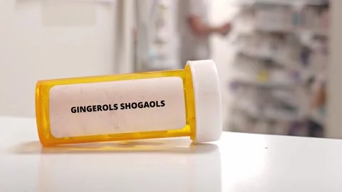 GINGEROLS SHOGAOLS ginger active compound complex for digestion nausea and Vidéo 347284098