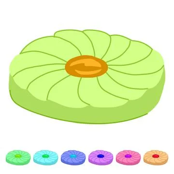Gingersnap biscuit cookie vector cartoon graphic Stock Illustration