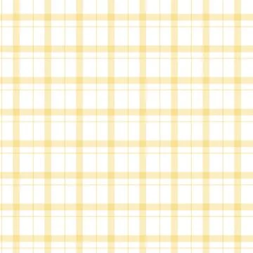 Gingham checkered seamless pattern geometric symmetrical yellow background fo Stock Illustration