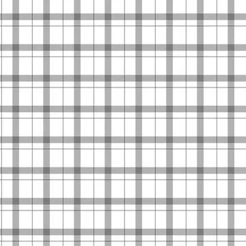 Gingham checkered seamless pattern gray black background for textile design Illustrazione stock
