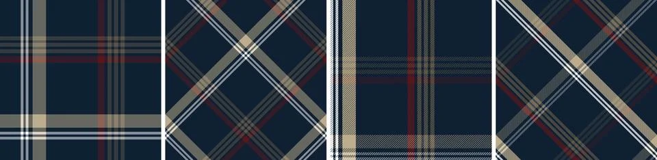 Gingham design seamless pattern tartan plaid Illustrazione stock