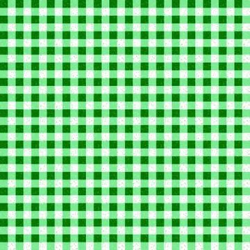 Gingham Green and White Pattern Illustrazione stock