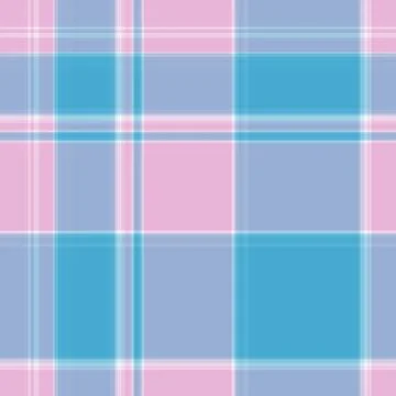 Gingham pattern in blue, pink and white Stock-Illustration