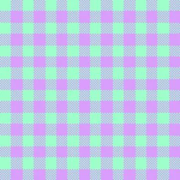 Gingham Pattern. Seamless aquamarine lilac plum classic checkered pattern. Go Stock Illustration