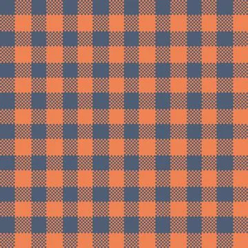 Gingham Pattern. Seamless dim gray coral traditional check pattern. Good for  Illustrazione stock