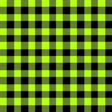 Gingham Pattern. Seamless green yellow black classic checkered pattern. Good  Stock Illustration