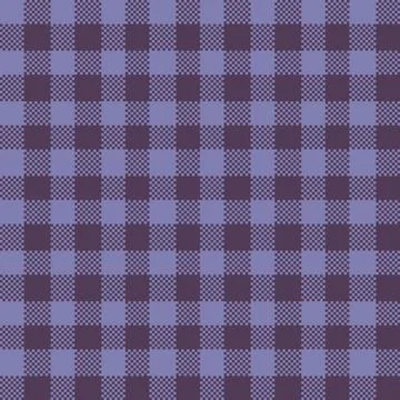 Gingham Pattern. Seamless light slate gray with dark slate gray classic check Illustrazione stock