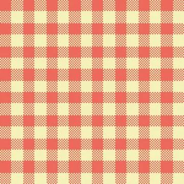 Gingham Pattern. Seamless tomato moccasin classic checkered pattern. Good for Illustrazione stock