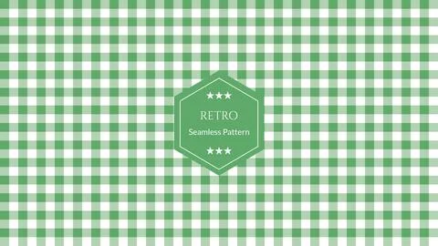 Gingham pattern vector background, Retro fashion fabric design Stock Illustration