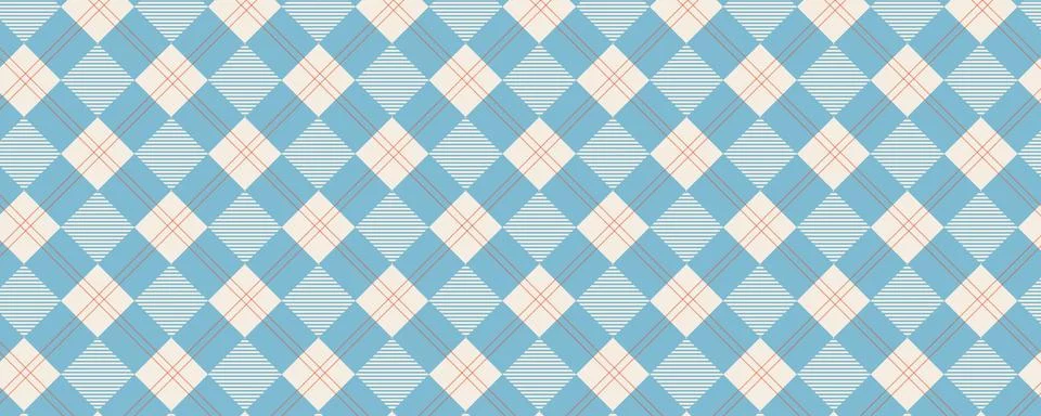 Gingham picnic cloth pattern with classic vichy check design. Vector seamle.. Stock Illustration