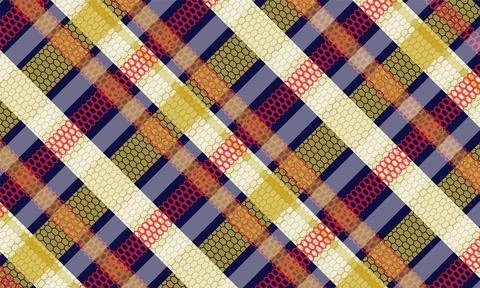 Gingham plaid background pattern texture for textile print Stock Illustration