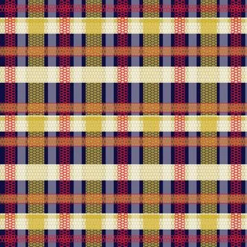 Gingham plaid pattern texture background of textile ornament Stock Illustration
