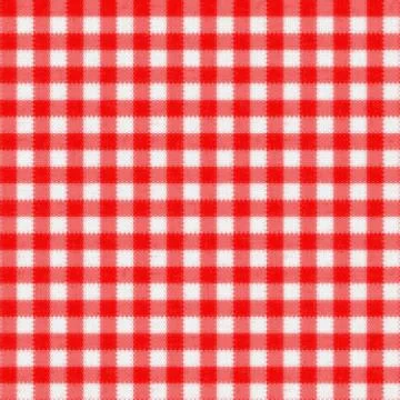 Gingham Red and White Weave Pattern Stock Illustration